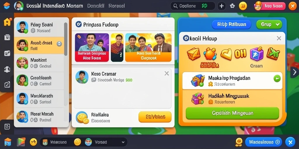 Screenshot memperlihatkan karakter unik yang bisa dimainkan.