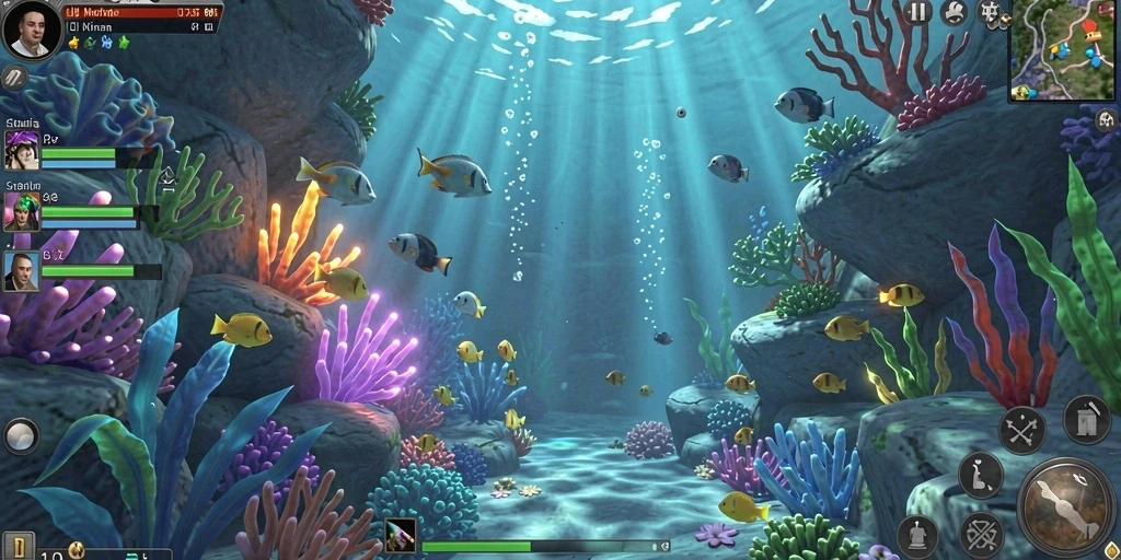 Fitur interaksi sosial untuk bermain bersama teman.